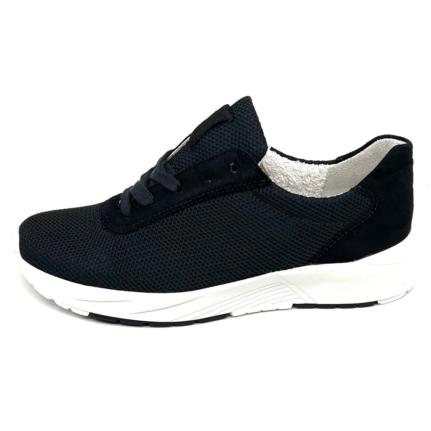 Damen Schnürer Halbschuh Sneakers Blau von Semler 17536