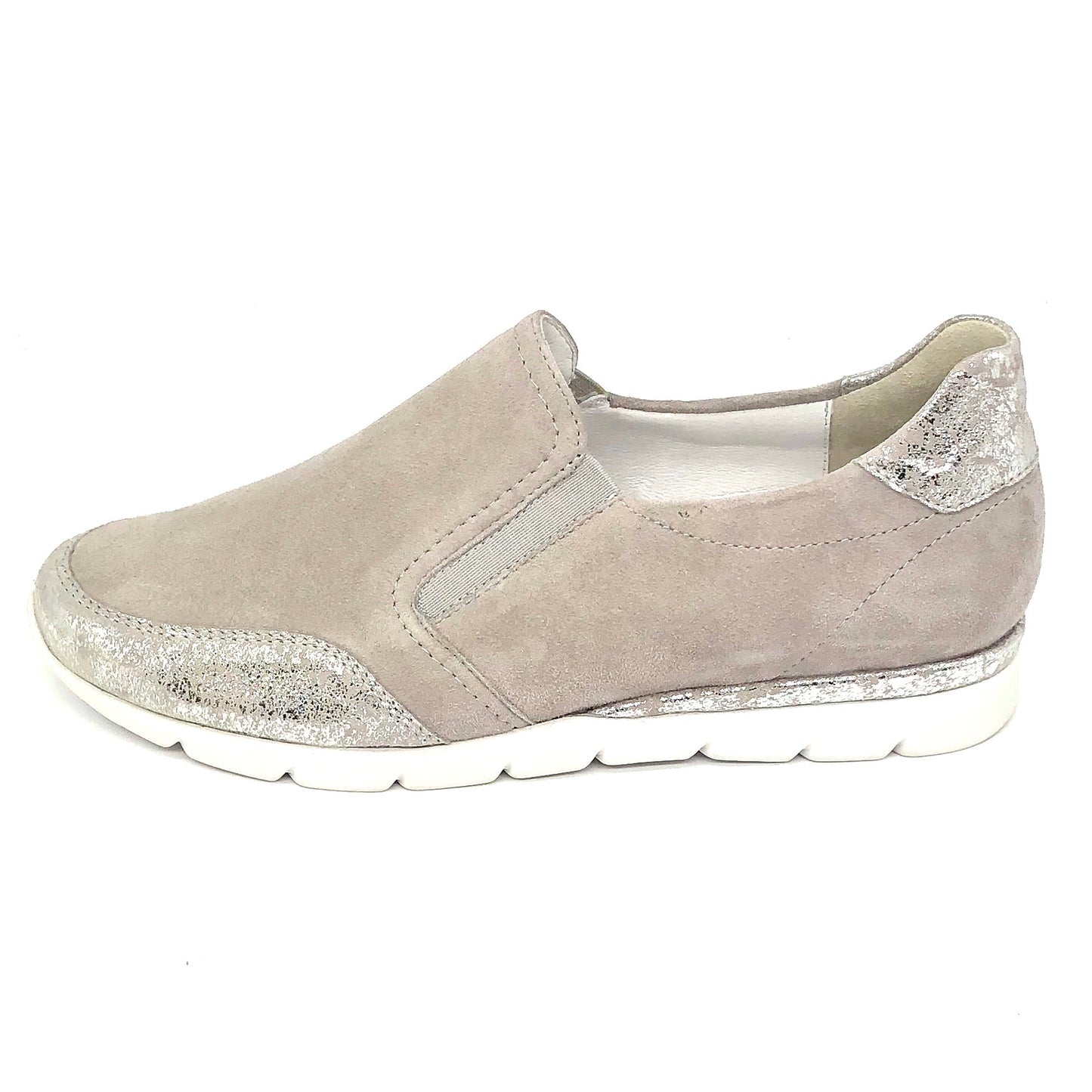 Damen Komfort Slipper Beige von Semler 16424