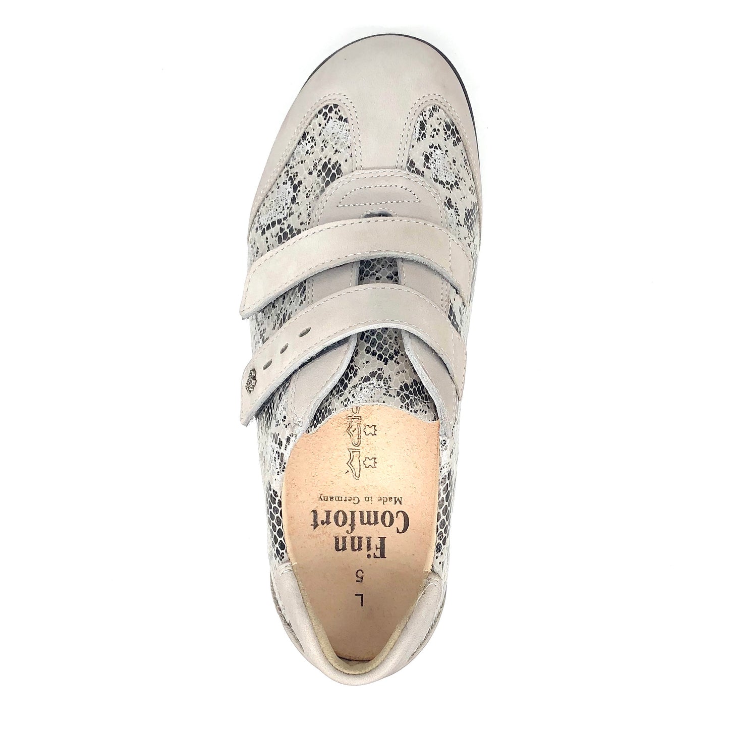 Damen Klett Halbschuh Grau Kombi Finn Comfort 17220