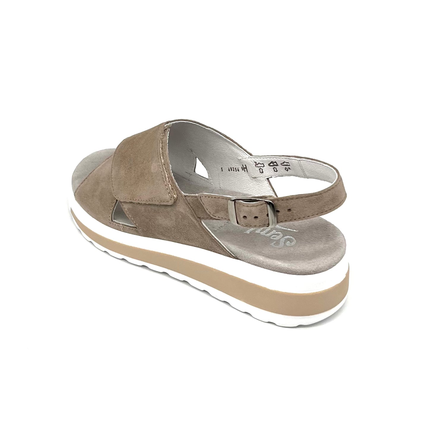 Damen Komfort Sandalette Beige von Semler 17524