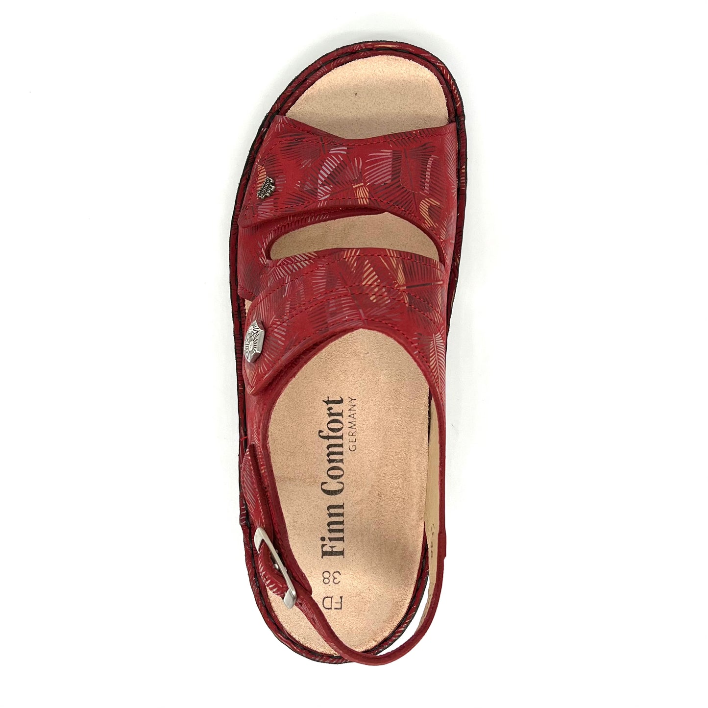 Damen Klett Sandalette Rot von Finn Comfort 17502