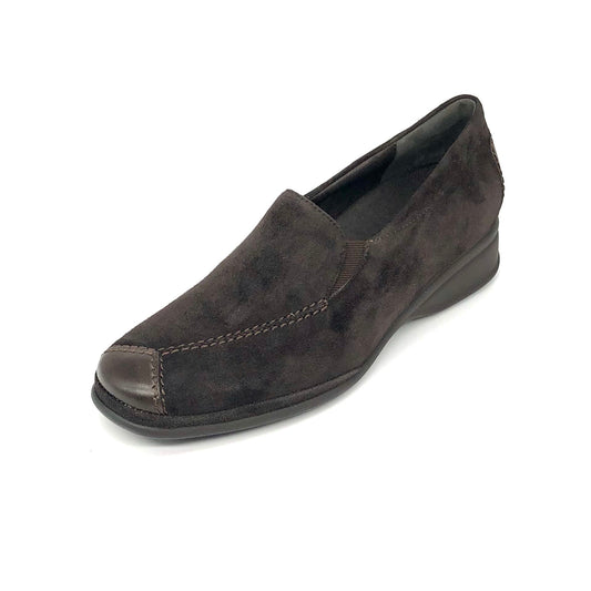 Damen Komfort Slipper Braun von Semler 15984
