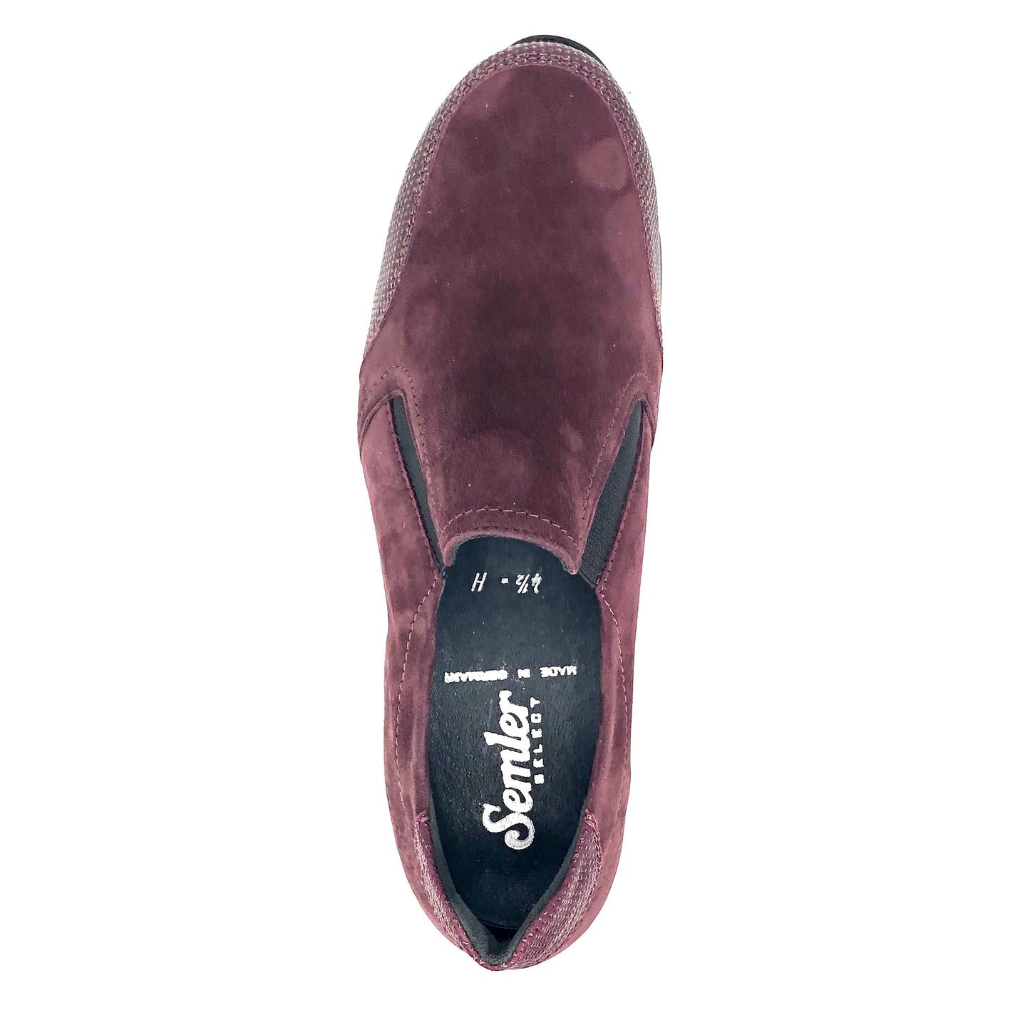 Damen Komfort Slipper Bordo von Semler 16486