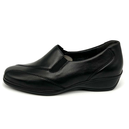 Damen Komfort Slipper Schwarz von Semler 15982