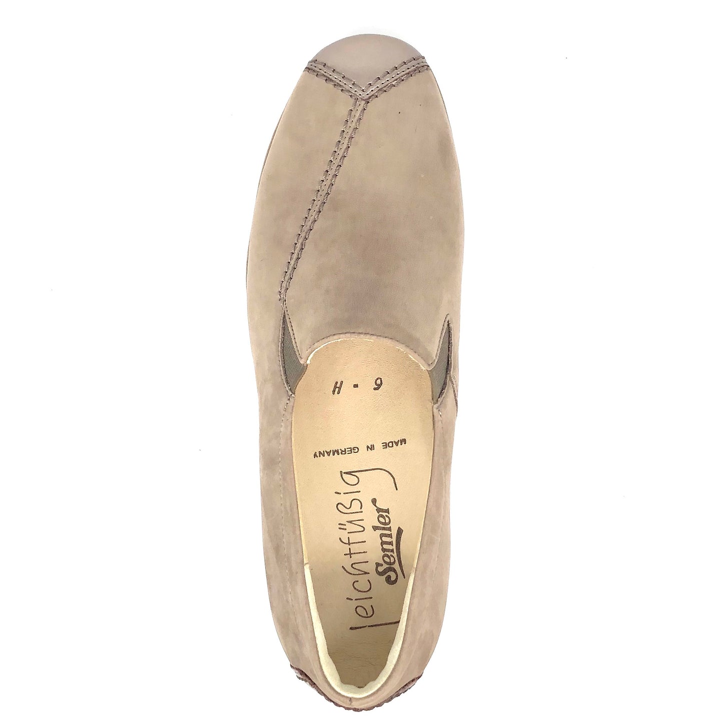 Damen Komfort Slipper Braun von Semler 15539