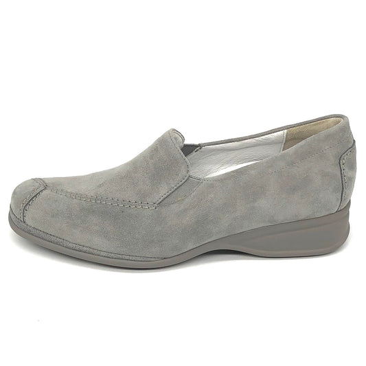 Damen Komfort Slipper Grau von Semler 16336