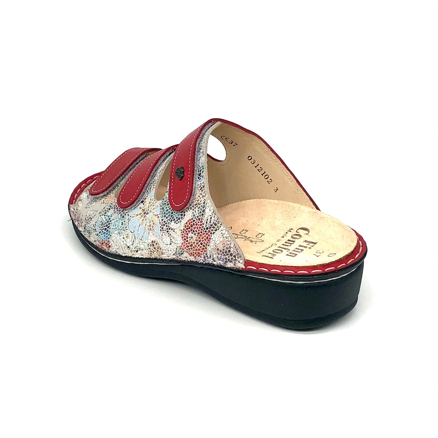 Damen Pantolette Rot Multi von Finn Comfort 17398