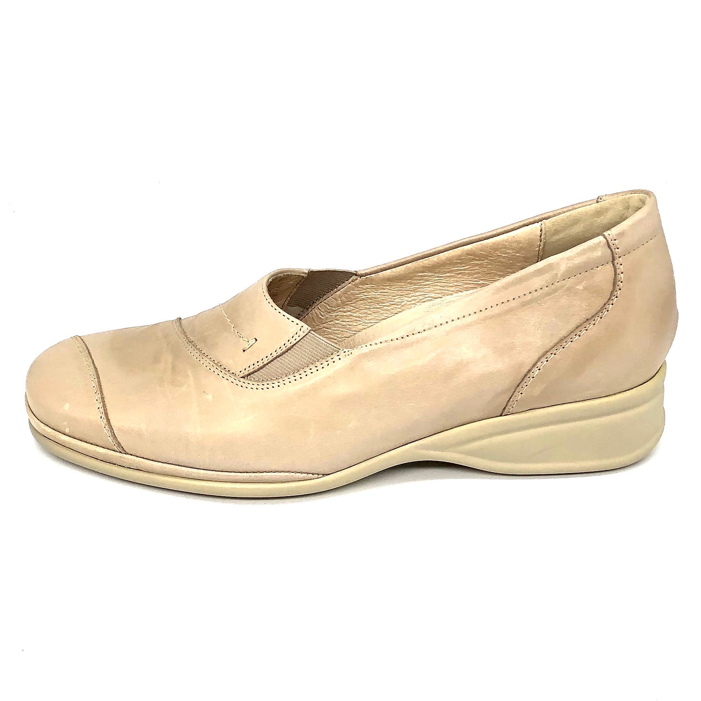 Damen Komfort Slipper Beige von Semler 11568
