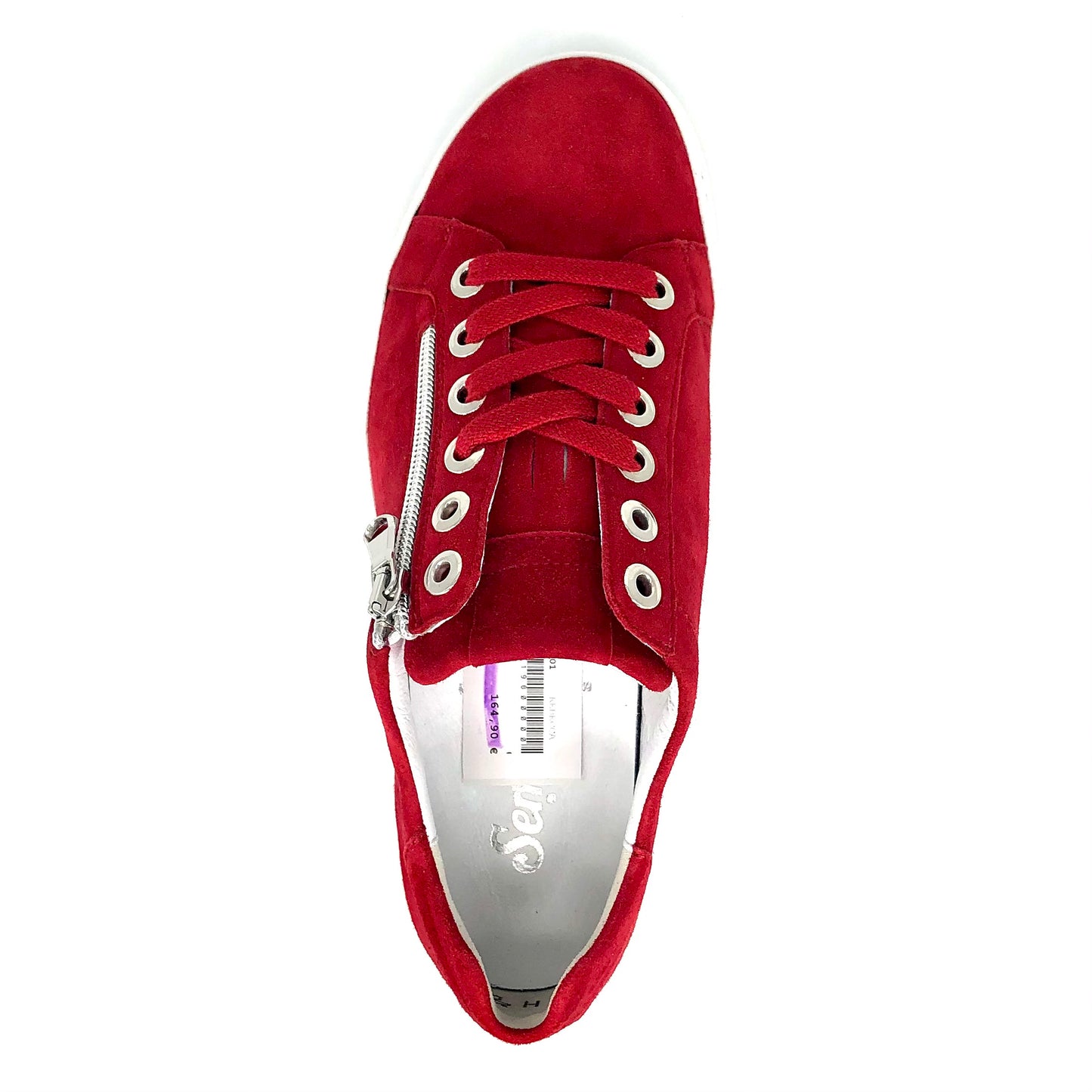 Damen Komfort Schnürer Rot Semler 17419