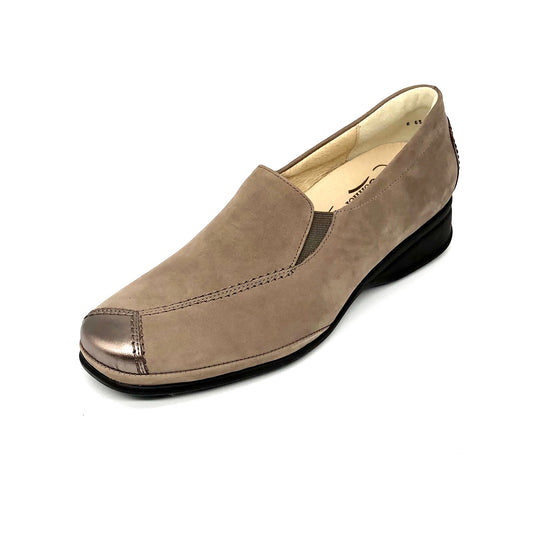 Damen Komfort Slipper Braun von Semler 15539