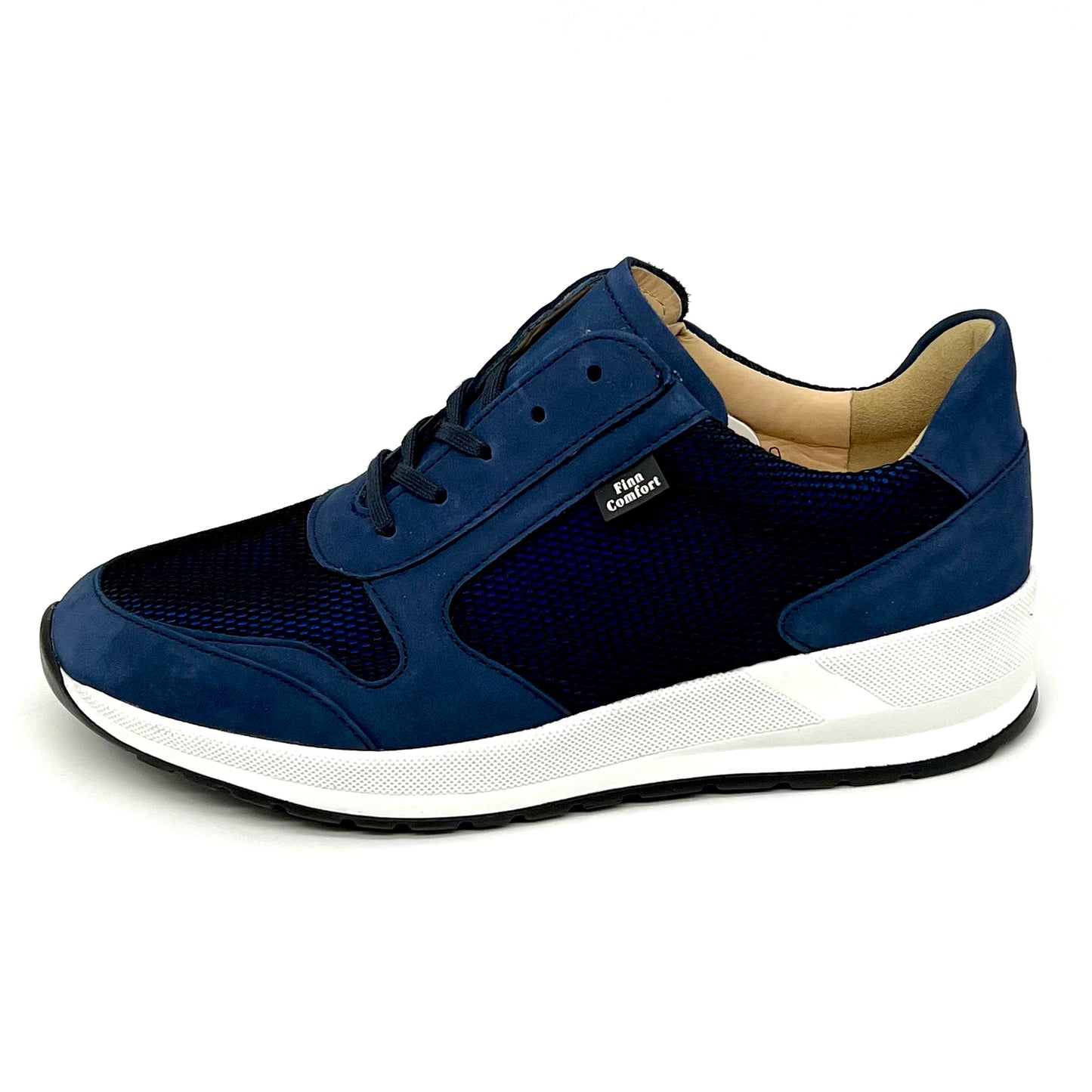 Damen Schnürer Halbschuh Sneakers Blau von Finn Comfort 17702