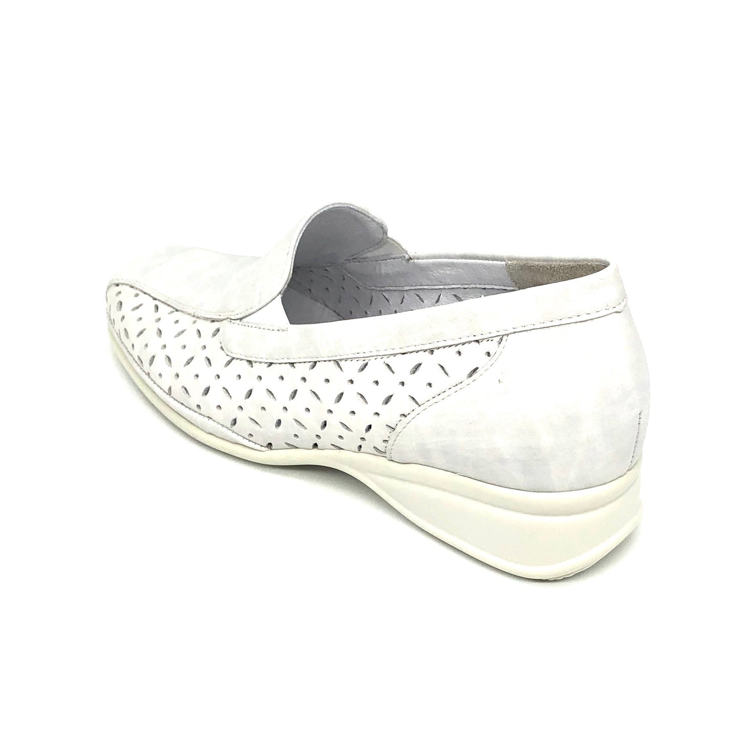 Damen Komfort Slipper Off White von Semler 16627