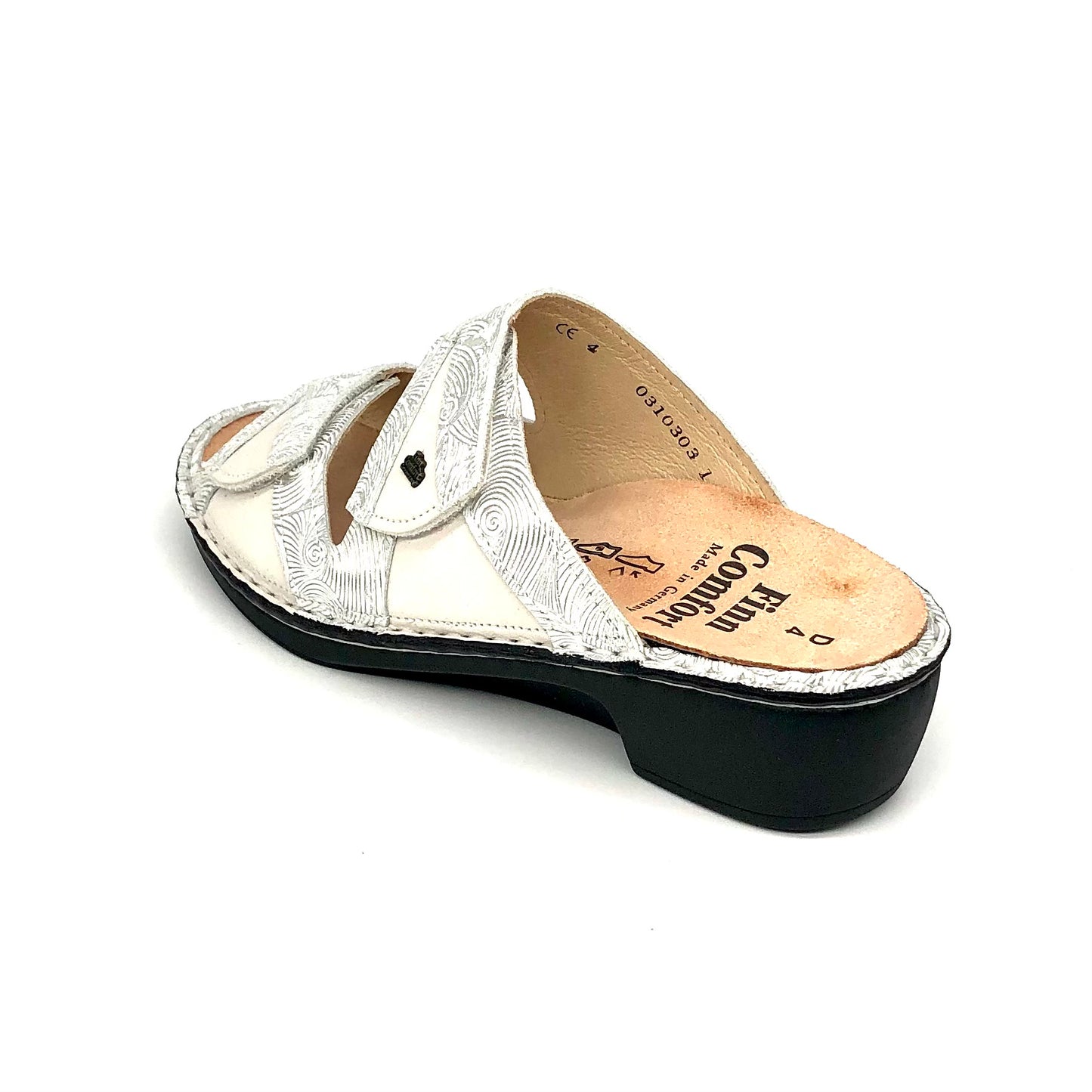 Damen Pantolette Beige Silber von Finn Comfort 17397