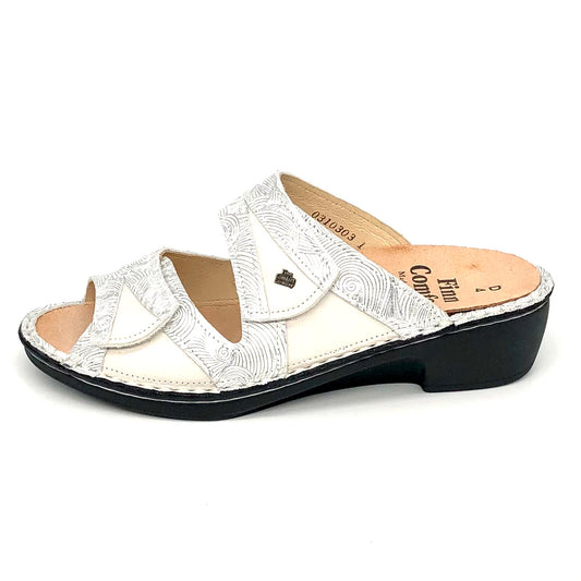 Damen Pantolette Beige Silber von Finn Comfort 17397