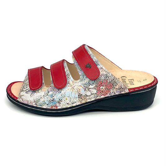 Damen Pantolette Rot Multi von Finn Comfort 17398