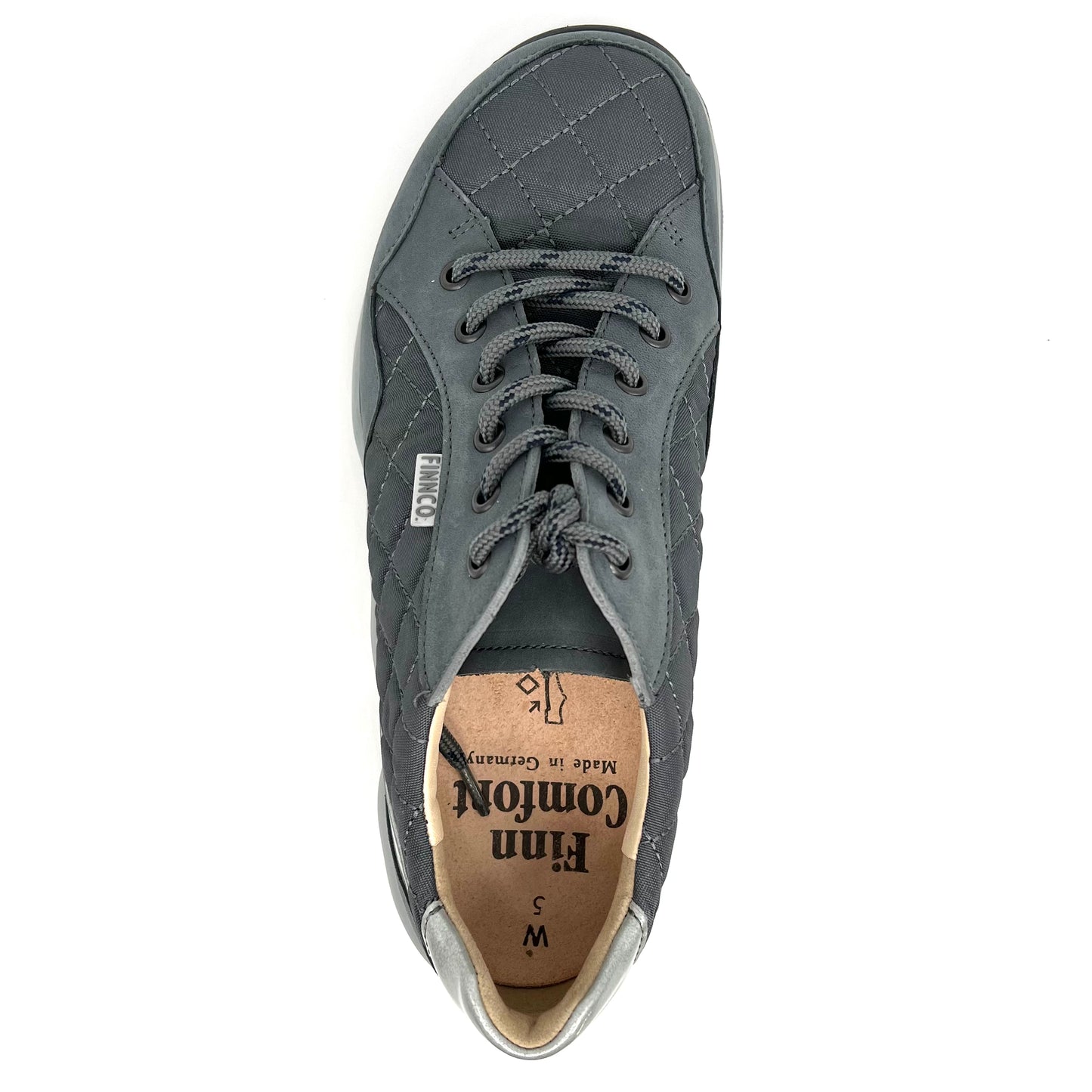 Damen Schnürer Halbschuh Sneakers Grau von Finn Comfort 17616