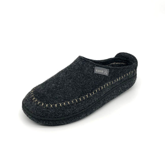 Herren Filz Pantoffel Schwarz Kamik 11515