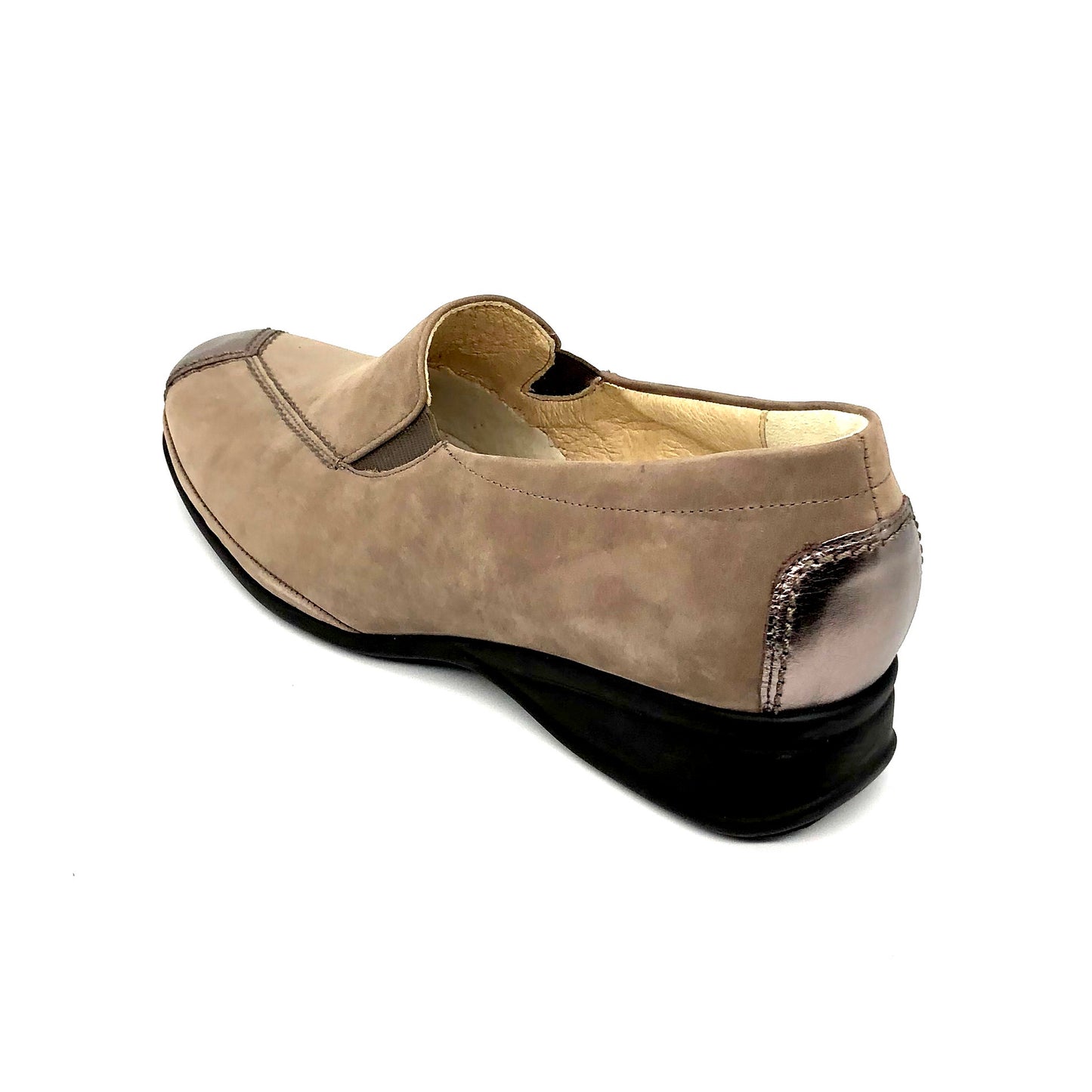 Damen Komfort Slipper Braun von Semler 15539