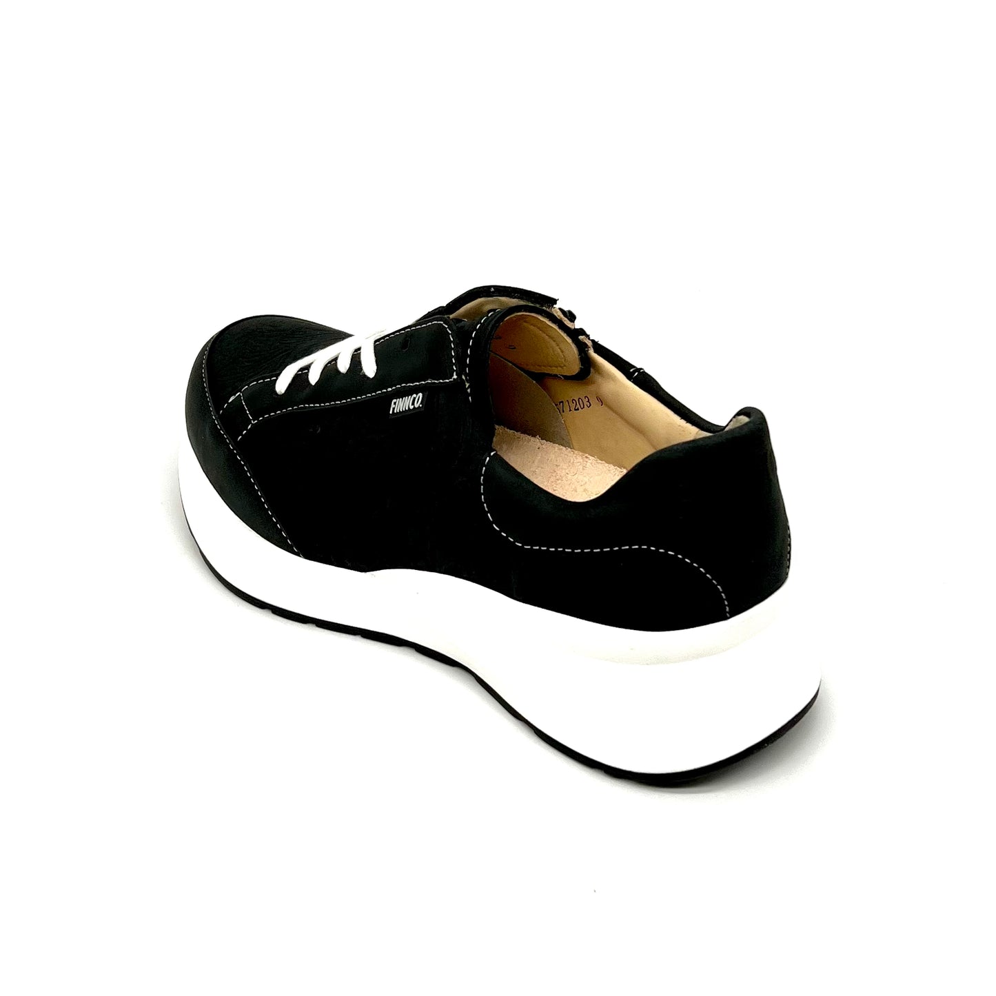 Damen Schnürer Halbschuh Sneakers Schwarz von Finn Comfort 17703