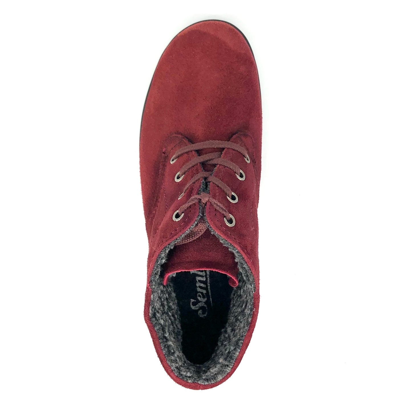 Damen Schnürer Stiefel Warmfutter Rot Semler 15972