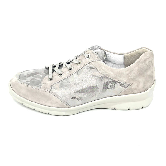 Damen Komfort Schnürer Beige Semler 16960