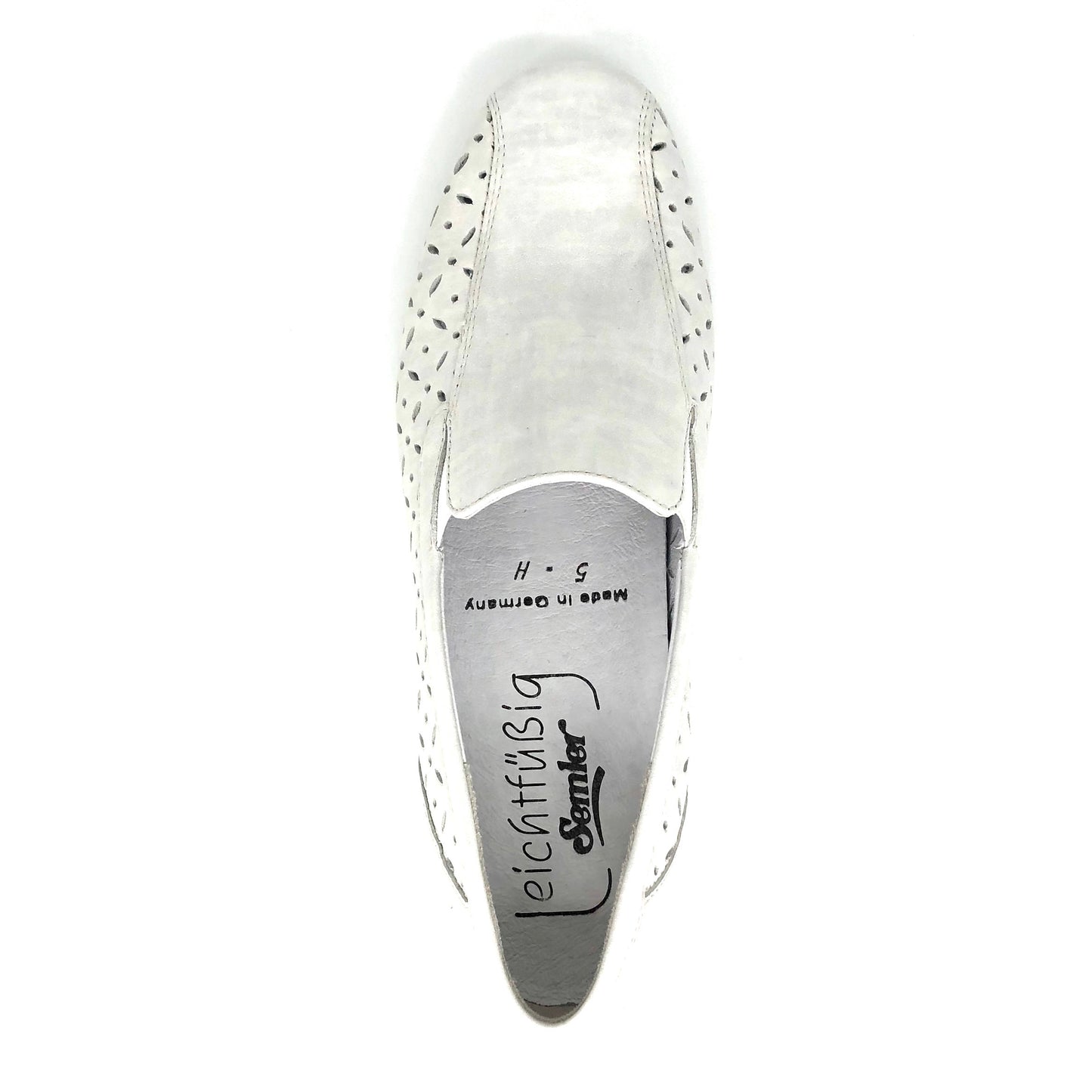 Damen Komfort Slipper Off White von Semler 16627