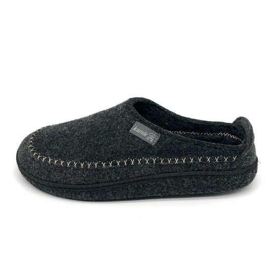 Herren Filz Pantoffel Schwarz Kamik 11515