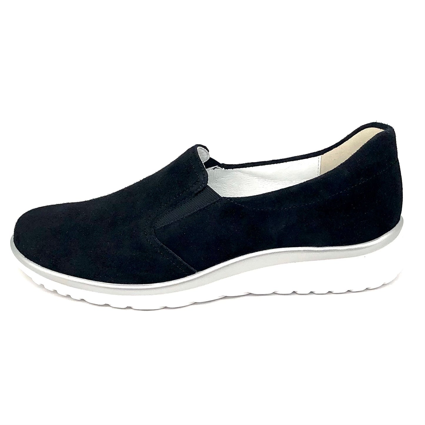Damen Komfort Slipper Blau von Semler 17416