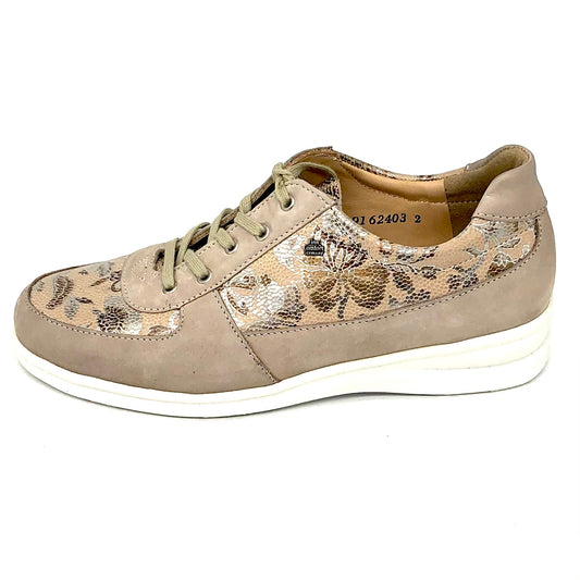 Damen Schnürer Halbschuh Beige Finn Comfort 17399