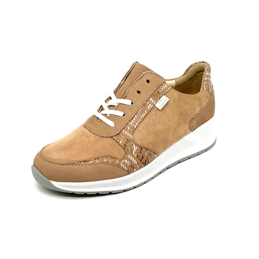 Damen Komfort Schnürer Sneakers Beige von Finn Comfort 17497