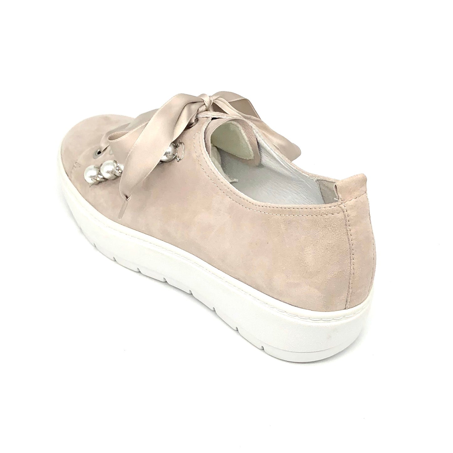 Damen Komfort Schnürer Beige Semler 16642