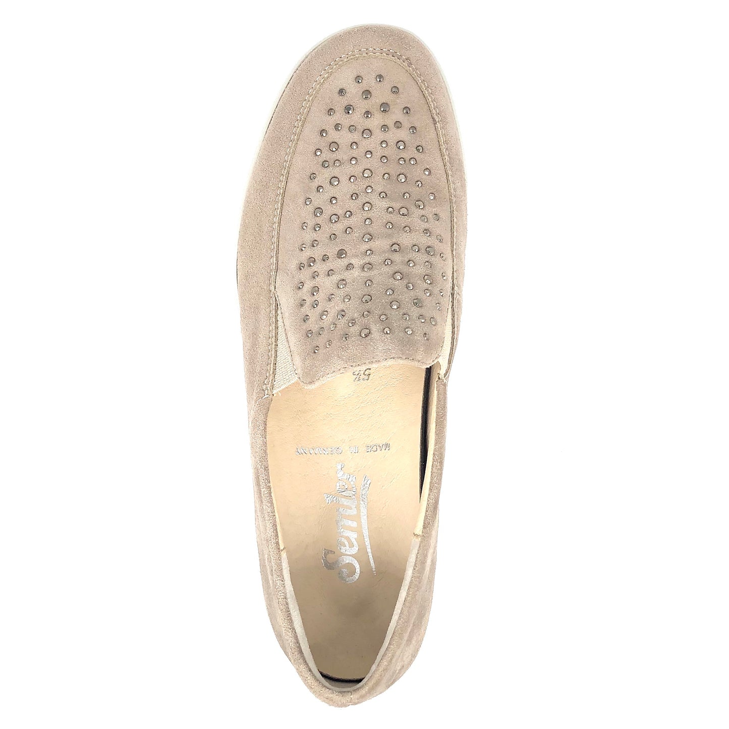 Damen Komfort Slipper Beige von Semler 16956