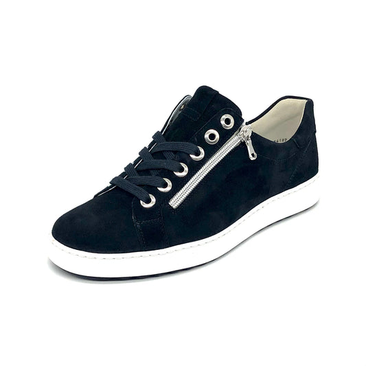 Damen Komfort Schnürer Blau Semler 17414