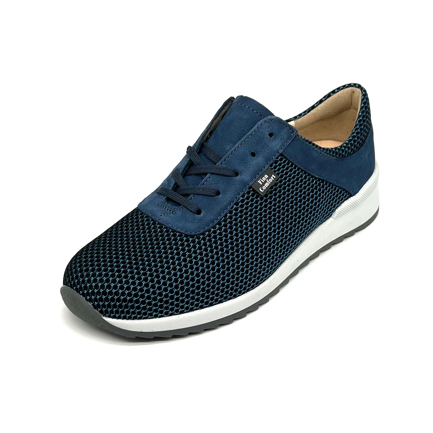 Damen Komfort Schnürer Sneakers Blau von Finn Comfort 17498