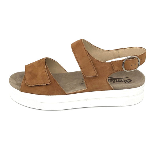 Damen Sandalette Mittelbraun von Semler 17211