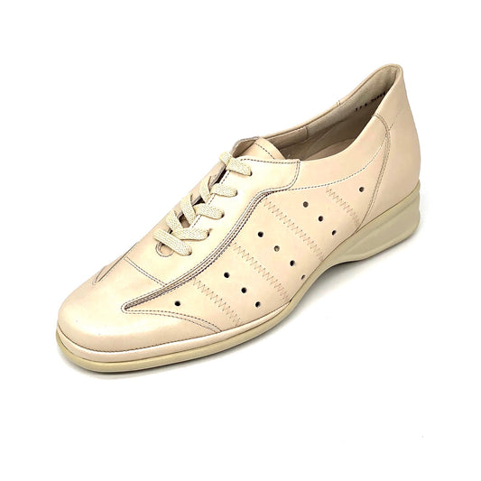 Damen Komfort Schnürer Beige Semler 10804