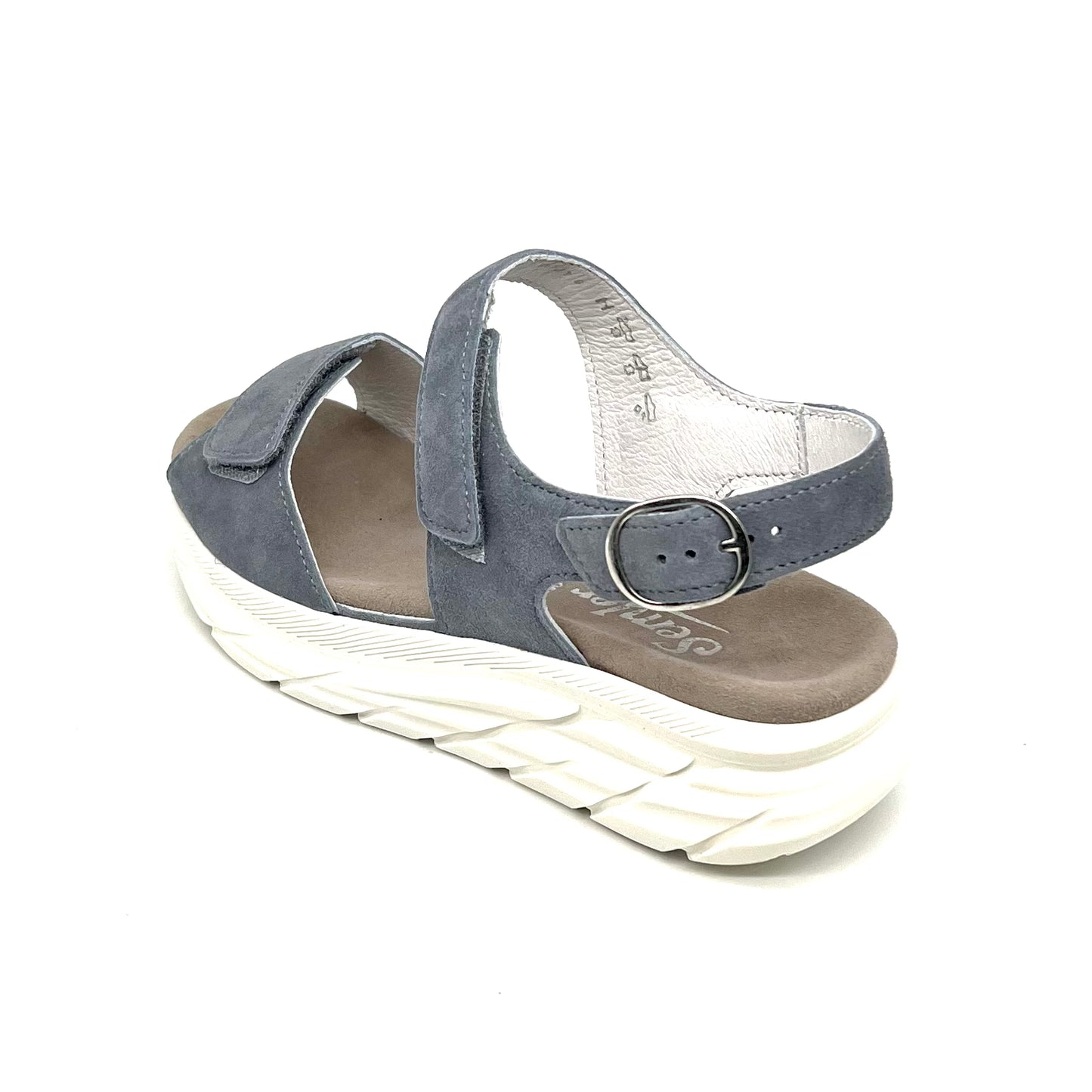 Damen Komfort Sandalette Blau von Semler 17683