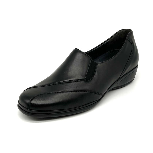 Damen Komfort Slipper Schwarz von Semler 15982