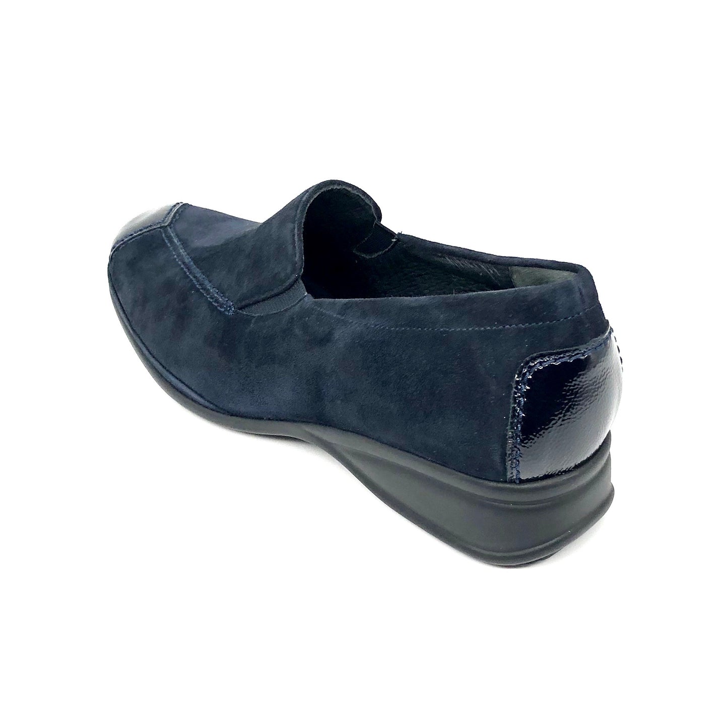 Damen Komfort Slipper Dunkelblau von Semler 16954