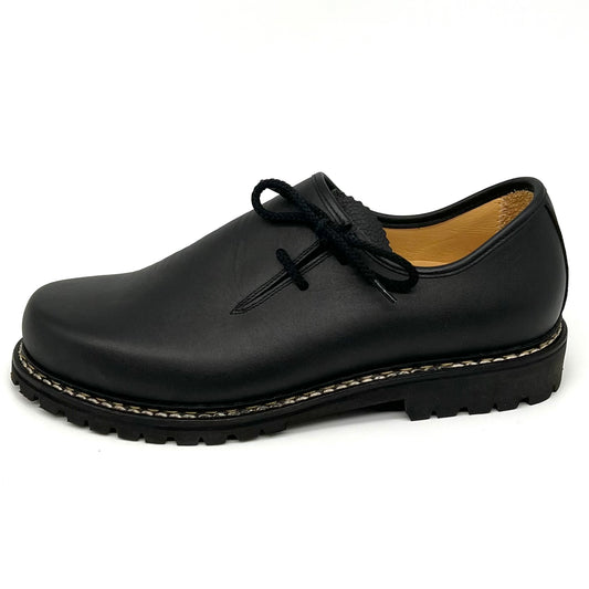 Haferlschuh Herren Schnürer Halbschuh Schwarz von Lega 16027