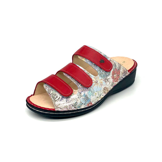 Damen Pantolette Rot Multi von Finn Comfort 17398