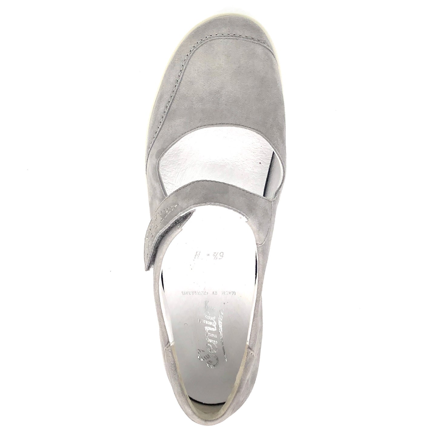 Damen Klettballerina Grau Semler 16460