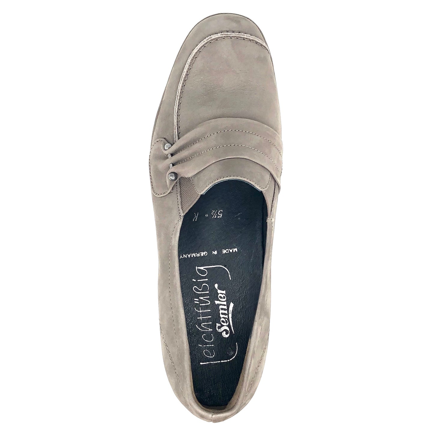 Damen Komfort Slipper Taupe von Semler 11349