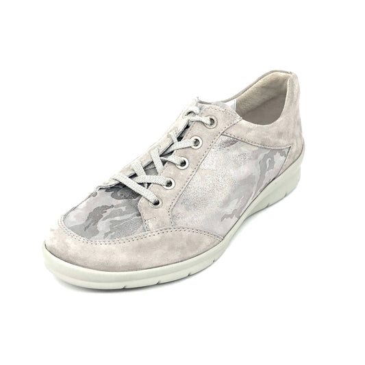 Damen Komfort Schnürer Beige Semler 16960