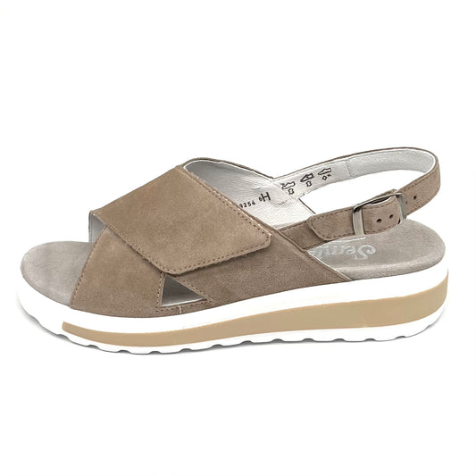 Damen Komfort Sandalette Beige von Semler 17524