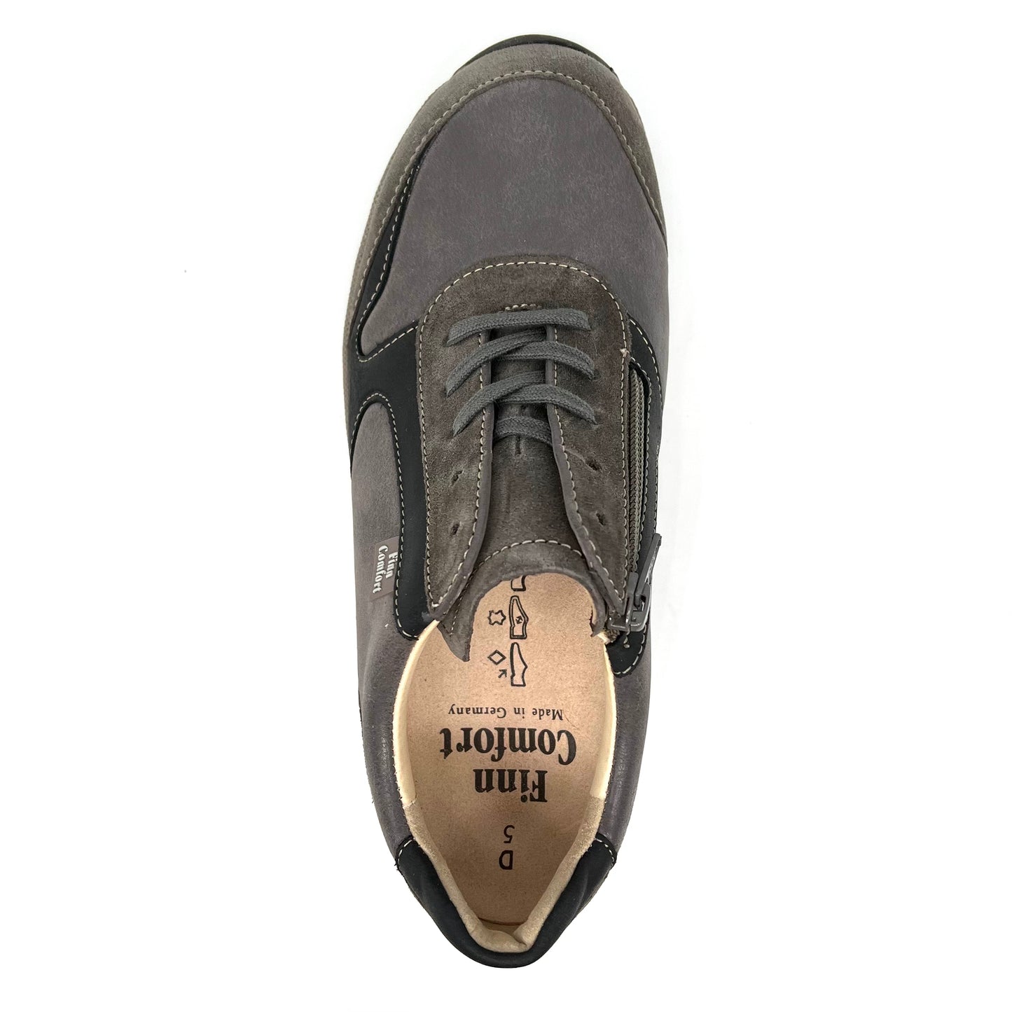 Damen Schnürer Halbschuh Sneakers Braun von Finn Comfort 17619