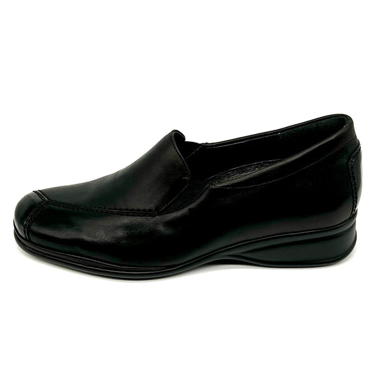 Damen Komfort Slipper Schwarz von Semler 11724