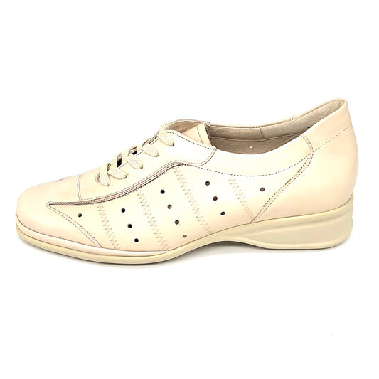 Damen Komfort Schnürer Beige Semler 10804