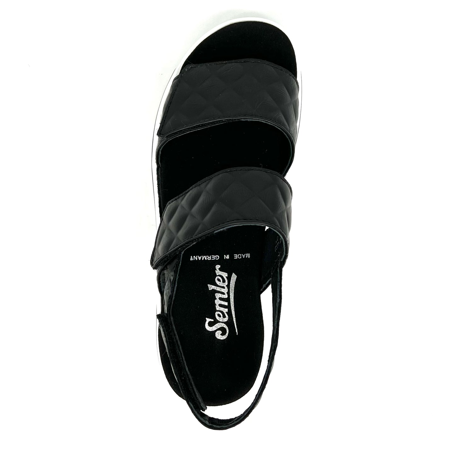 Damen Komfort Sandalette Schwarz von Semler 17527