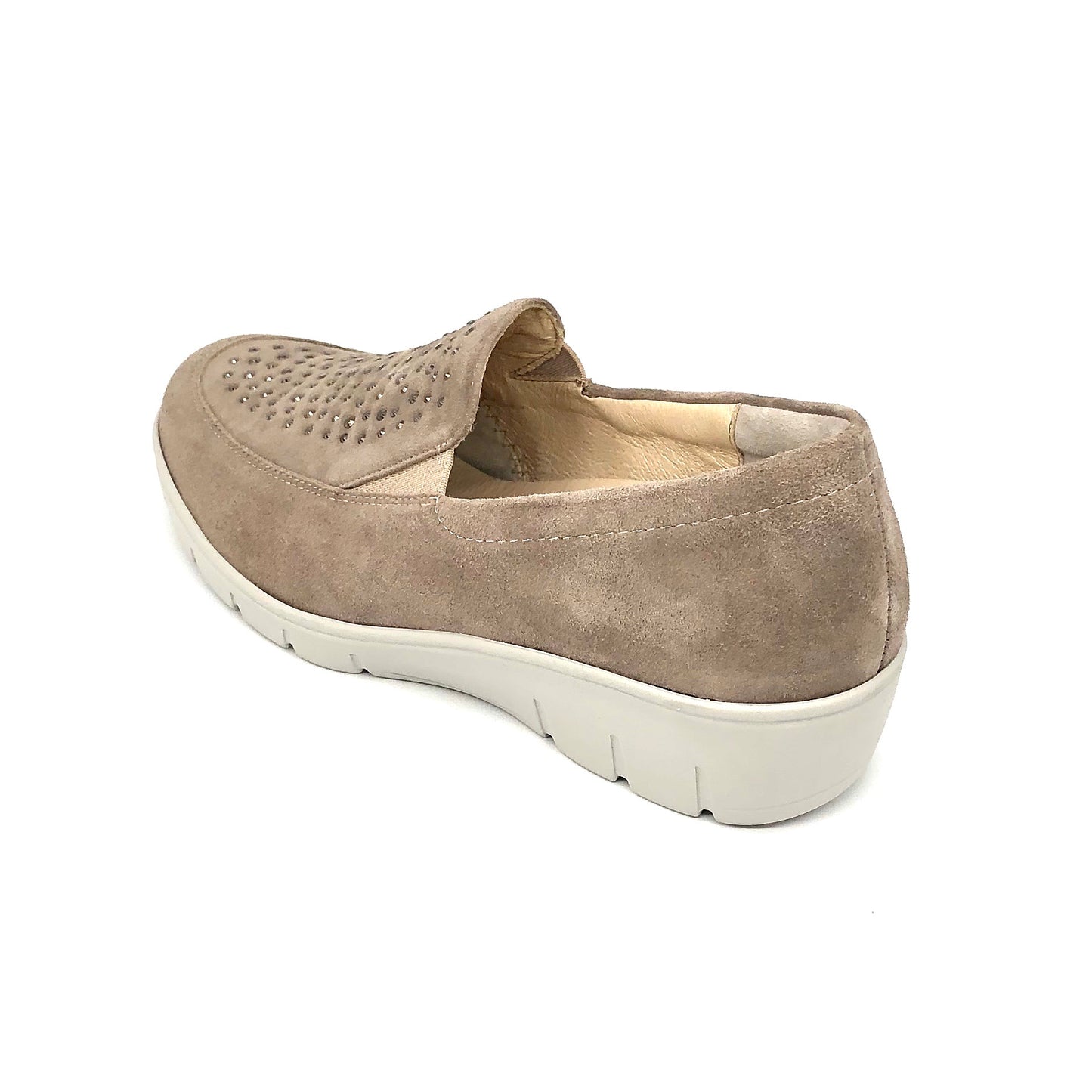 Damen Komfort Slipper Beige von Semler 16956
